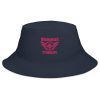 Flamingo Embroidered Brand Logo Bucket Hat | Classic