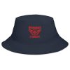 bucket-hat-i-big-accessories-bx003-navy-front-68bb168b0a0f0.jpg Red Embroidered Brand Logo Bucket Hat | Classic