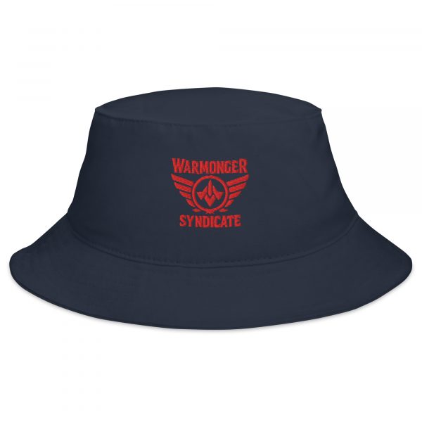 bucket-hat-i-big-accessories-bx003-navy-front-68bb168b0a0f0.jpg Red Embroidered Brand Logo Bucket Hat | Classic