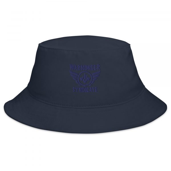 Navy Embroidered Brand Logo Bucket Hat | Classic