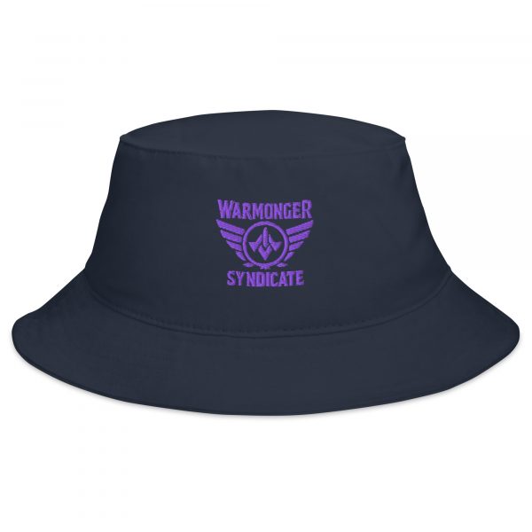 Purple Embroidered Brand Logo Bucket Hat | Classic