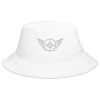 White Embroidered Logo Bucket Hat | Classic