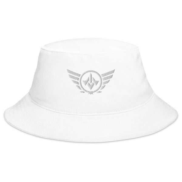 White Embroidered Logo Bucket Hat | Classic