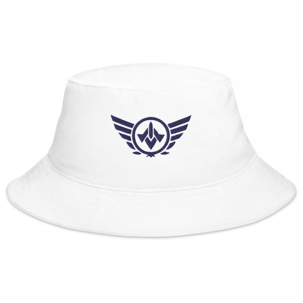 bucket-hat-i-big-accessories-bx003-white-front-68bb06d9ab6ea.jpg Navy Embroidered Logo Bucket Hat | Classic