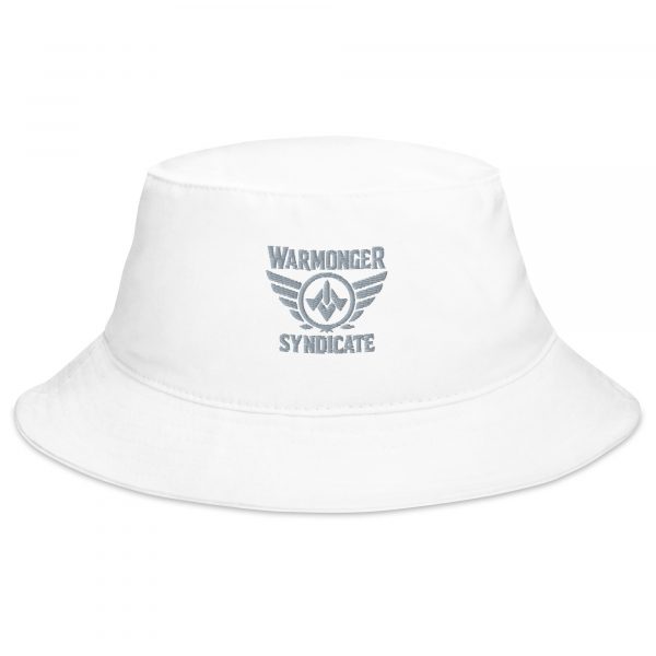 Grey Embroidered Brand Logo Bucket Hat | Classic