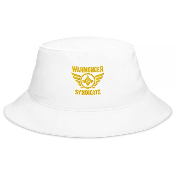 Gold Embroidered Brand Logo Bucket Hat | Classic