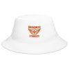 Orange Embroidered Brand Logo Bucket Hat | Classic