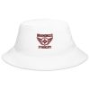 Maroon Embroidered Brand Logo Bucket Hat | Classic