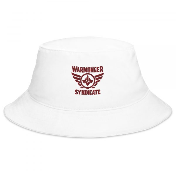 Maroon Embroidered Brand Logo Bucket Hat | Classic