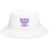 Purple Embroidered Brand Logo Bucket Hat | Classic