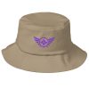 Purple Embroidered Logo Bucket Hat | Premium