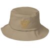 Old Gold Embroidered Brand Logo Bucket Hat | Premium