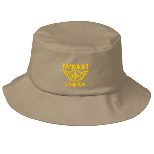 Gold Embroidered Brand Logo Bucket Hat | Premium