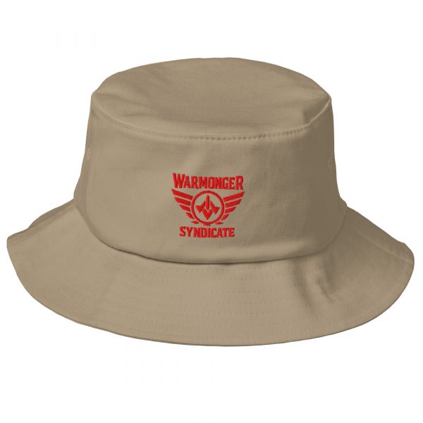 Red Embroidered Brand Logo Bucket Hat | Premium