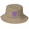 Purple Embroidered Brand Logo Bucket Hat | Premium
