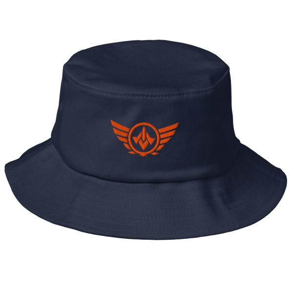 Orange Embroidered Logo Bucket Hat | Premium