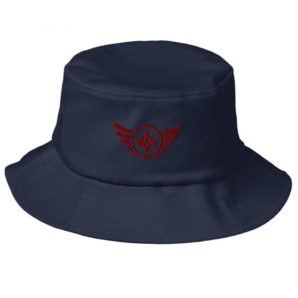 Maroon Embroidered Logo Bucket Hat | Premium