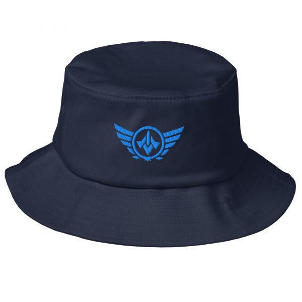 bucket-hat-navy-front-68bb293b5ea5b.jpg Aqua Embroidered Logo Bucket Hat | Premium