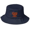 Orange Embroidered Brand Logo Bucket Hat | Premium