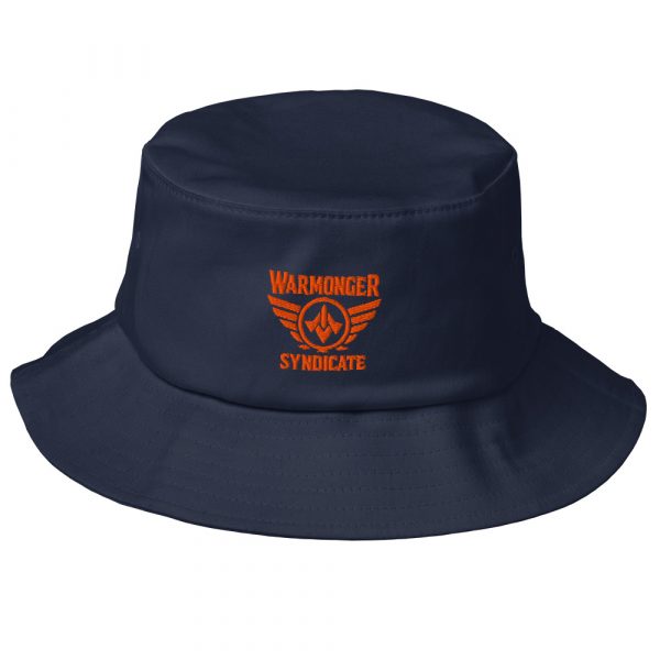 Orange Embroidered Brand Logo Bucket Hat | Premium