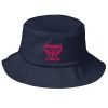 Flamingo Embroidered Brand Logo Bucket Hat | Premium