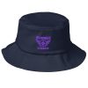 Purple Embroidered Brand Logo Bucket Hat | Premium
