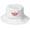 bucket-hat-white-front-68bb26b9ebc8a.jpg Red Embroidered Logo Bucket Hat | Premium
