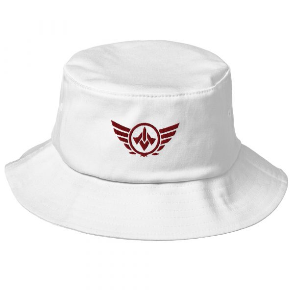 Maroon Embroidered Logo Bucket Hat | Premium