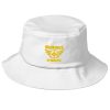 Gold Embroidered Brand Logo Bucket Hat | Premium