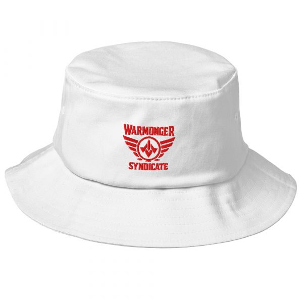 Red Embroidered Brand Logo Bucket Hat | Premium