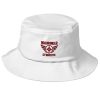 Maroon Embroidered Brand Logo Bucket Hat | Premium