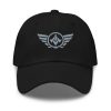 classic-dad-hat-black-front-68b9e2ca84b53.jpg Grey Embroidered Logo Dad Cap | Classic Style
