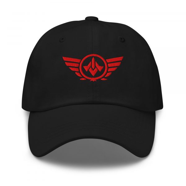 Red Embroidered Logo Dad Cap | Classic Style