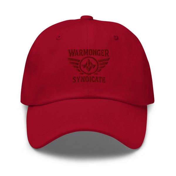 Maroon Embroidered Brand Logo Dad Cap | Classic Style