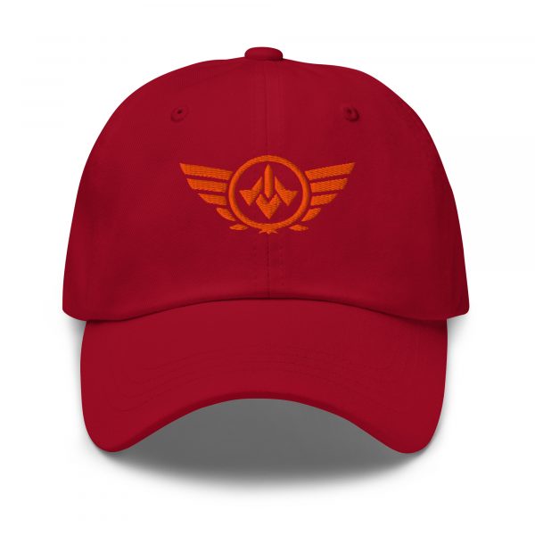 Orange Embroidered Logo Dad Cap | Classic Style