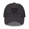 Black Embroidered Brand Logo Dad Cap | Classic Style