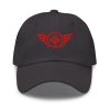 Red Embroidered Logo Dad Cap | Classic Style