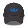 classic-dad-hat-dark-grey-front-68b9e50f60006.jpg Aqua Embroidered Logo Dad Cap | Classic Style