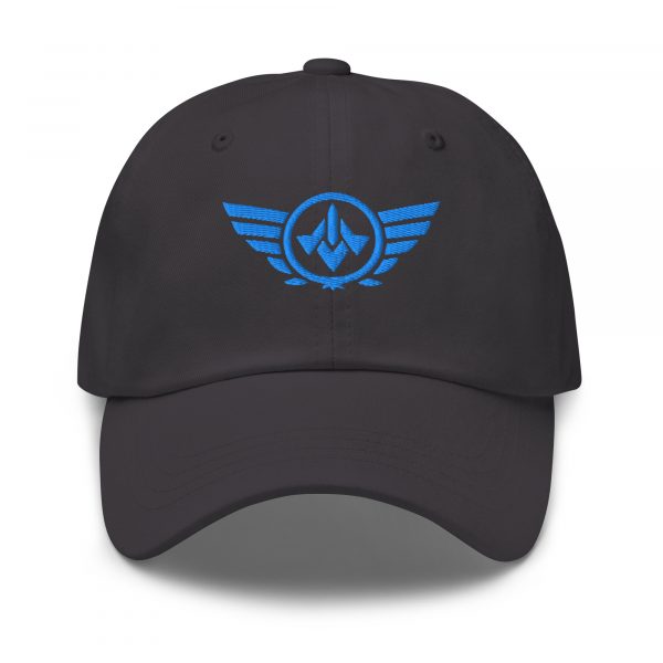 classic-dad-hat-dark-grey-front-68b9e50f60006.jpg Aqua Embroidered Logo Dad Cap | Classic Style