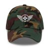 classic-dad-hat-green-camo-front-68b9e2630ad79.jpg White Embroidered Logo Dad Cap | Classic Style