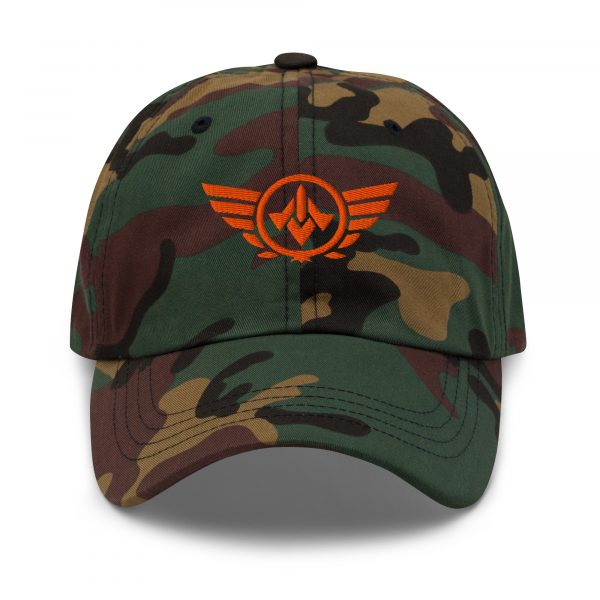 Orange Embroidered Logo Dad Cap | Classic Style