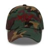 classic-dad-hat-green-camo-front-68b9e47f591e0.jpg Maroon Embroidered Logo Dad Cap | Classic Style