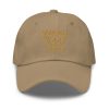 Old Gold Embroidered Brand Logo Dad Cap | Classic Style