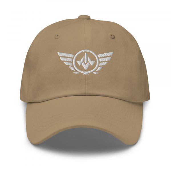 classic-dad-hat-khaki-front-68b9e2630c237.jpg White Embroidered Logo Dad Cap | Classic Style
