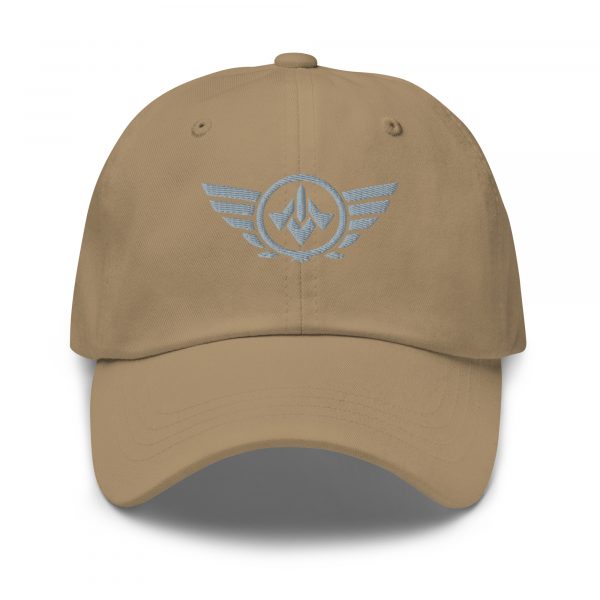classic-dad-hat-khaki-front-68b9e2ca8df4d.jpg Grey Embroidered Logo Dad Cap | Classic Style