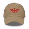 Red Embroidered Logo Dad Cap | Classic Style