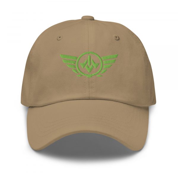 Kiwi Green Embroidered Logo Dad Cap | Classic Style