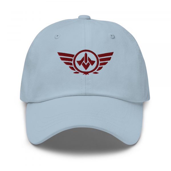 classic-dad-hat-light-blue-front-68b9e47f6113a.jpg Maroon Embroidered Logo Dad Cap | Classic Style