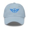 classic-dad-hat-light-blue-front-68b9e50f671ff.jpg Aqua Embroidered Logo Dad Cap | Classic Style