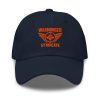 Orange Embroidered Brand Logo Dad Cap | Classic Style